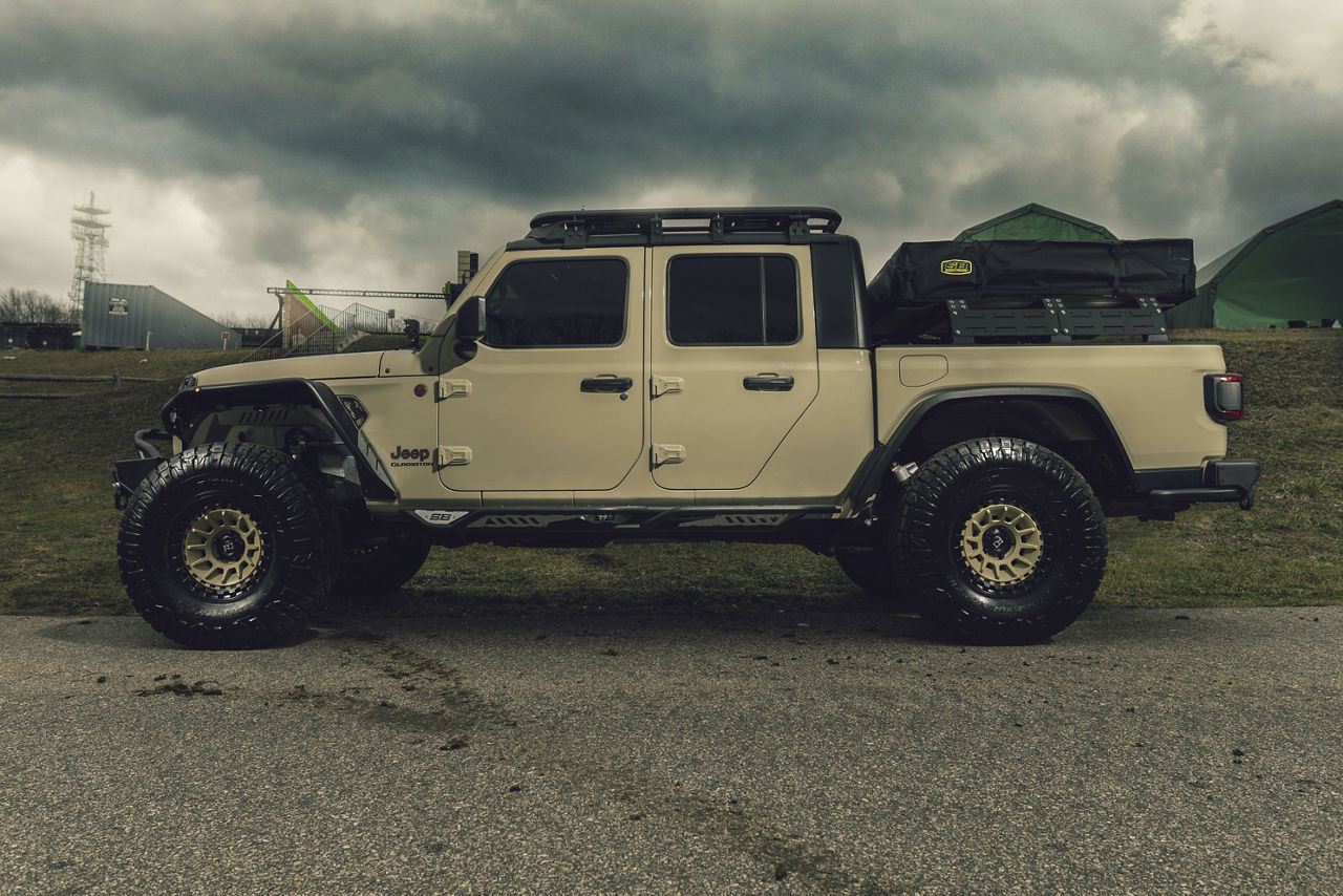 2022 Jeep Gladiator - Black Rhino BARRAGE - Special Coated | Wheel Pros